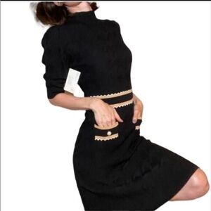 Dalia McPhee Black Sophisticated Stretch Dress